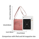 Ladies Large Capacity Crossbody Bag Single Shoulder Small Square Bag Handbag - Grey