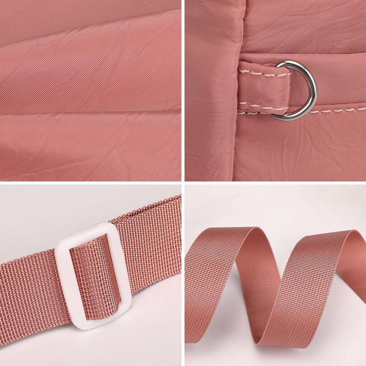 Ladies Large Capacity Crossbody Bag Single Shoulder Small Square Bag Handbag - Pink