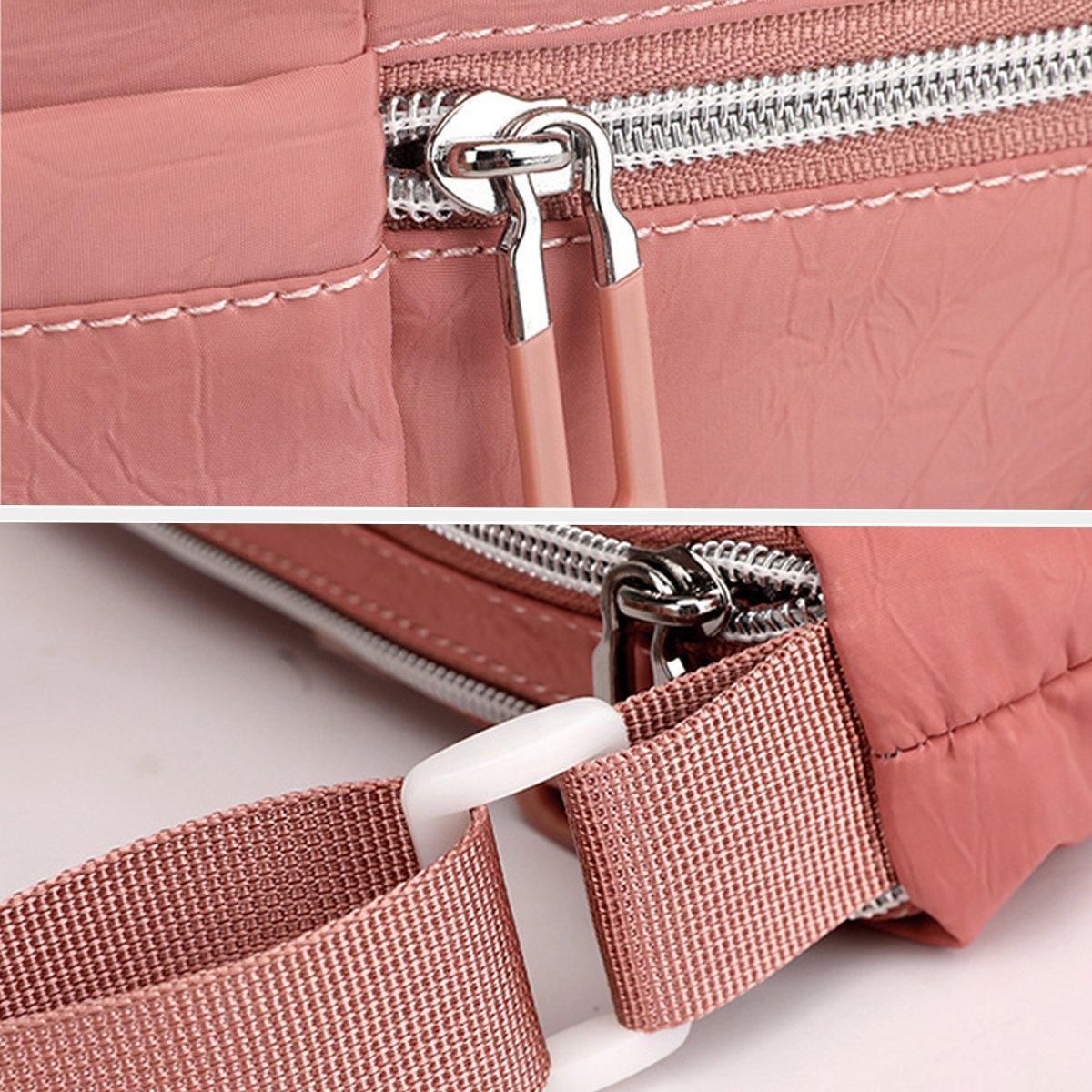 Ladies Large Capacity Crossbody Bag Single Shoulder Small Square Bag Handbag - Pink