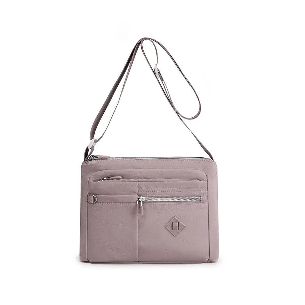 Ladies Large Capacity Crossbody Bag Single Shoulder Small Square Bag Handbag - Purple