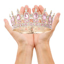 Pink Tiara Crown for Bride Wedding Birthday Bar Mitzvah Party Accessories