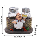 Chef Pepper Bottle Resin Handicraft Ornament Kitchen Decor Miniature Figurine
