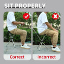 Stainless Steel Walking Stick with Seat Folding Cane Chair for Travel and Outdoor Use