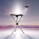 Stainless Steel Walking Stick with Seat Folding Cane Chair for Travel and Outdoor Use
