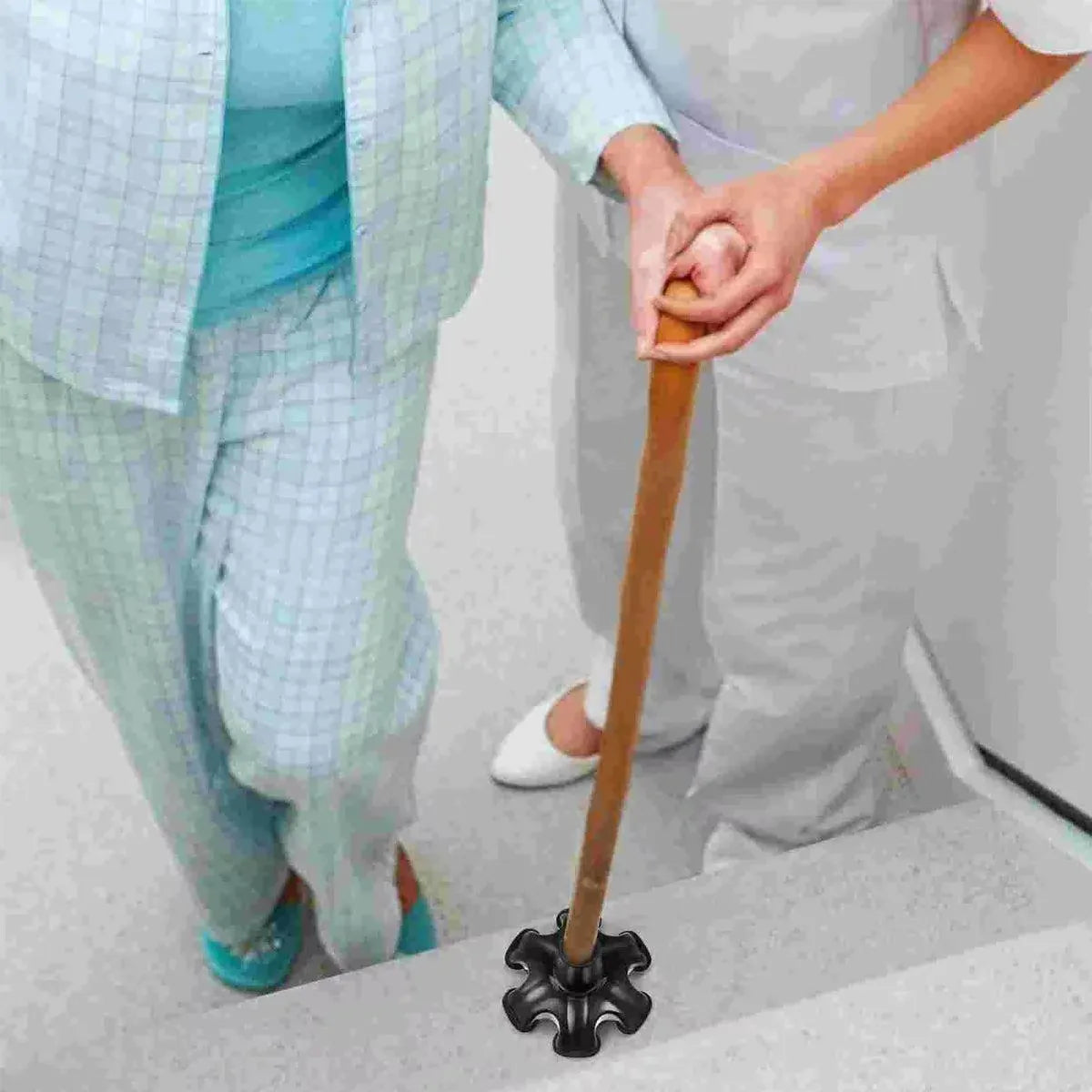 2PCS 19MM Non-Slip Rubber Foot Pads for Walking Cane Crutch Support Replacement