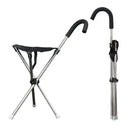 Foldable Walking Cane Chair with Seat Lightweight Portable Mobility Aid for Outdoor Use