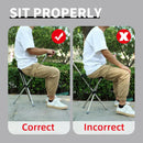 Foldable Walking Cane Chair with Seat Lightweight Portable Mobility Aid for Outdoor Use
