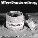 Crystal Stone Oil Diffuser Passive Aromatherapy Set White Natural Bedroom Decor - Blue Bellflower