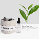Crystal Stone Oil Diffuser Passive Aromatherapy Set White Natural Bedroom Decor - Blue Bellflower