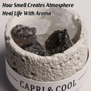 Crystal Stone Oil Diffuser Passive Aromatherapy Set White Natural Bedroom Decor - Blue Bellflower