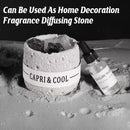 Crystal Stone Oil Diffuser Passive Aromatherapy Set White Natural Bedroom Decor - Blue Bellflower