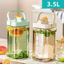 Large Capacity 3.5L Cold Water Kettle Home Use Beverage Dispenser Jug Mug - White