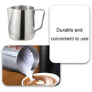 Stainless Steel Latte Art Cup 350ml 600ml Milk Frothing Pitcher Coffee Barista - 350ml
