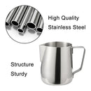 Stainless Steel Latte Art Cup 350ml 600ml Milk Frothing Pitcher Coffee Barista - 350ml