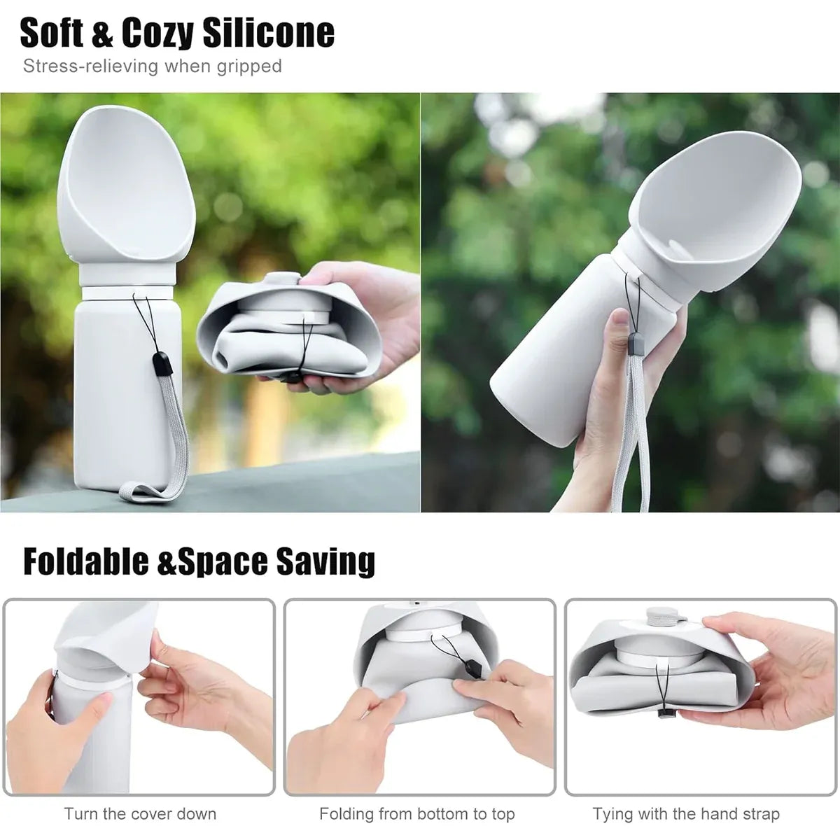 Dog Water Drinking Device for Walk Basic Portable Foldable Outdoor Travel Cup