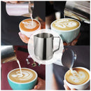 Stainless Steel Latte Art Cup 350ml 600ml Milk Frothing Pitcher Coffee Barista - 600ml