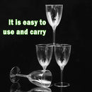 8-Piece 210 mL Plastic Wine Cup Set