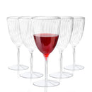 8-Piece 210 mL Plastic Wine Cup Set