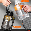 Large Capacity Water Cup Fitness Sports Water Bottle for Gym Outdoor Activities - Black