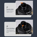 Large Capacity Water Cup Fitness Sports Water Bottle for Gym Outdoor Activities - Black