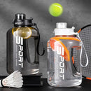Large Capacity Water Cup Fitness Sports Water Bottle for Gym Outdoor Activities - Black