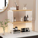 Acrylic Desktop Cup Holder Multi-Purpose Portable Storage Organizer For Home - White