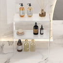 Acrylic Desktop Cup Holder Multi-Purpose Portable Storage Organizer For Home - White