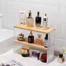 Acrylic Desktop Cup Holder Multi-Purpose Portable Storage Organizer For Home - White