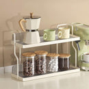 2 Tier Shelf Kitchen Storage Rack Organizer for Home and Countertop Organization