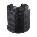Paper Cup Holder Organizer Swivel Compartment Cup Picker Drink Storage Stand - Black