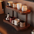 2 Tier Cup Holder Storage Rack Countertop for Kitchen Mugs Teacups Organizer