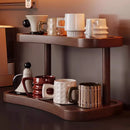 2 Tier Cup Holder Storage Rack Countertop for Kitchen Mugs Teacups Organizer