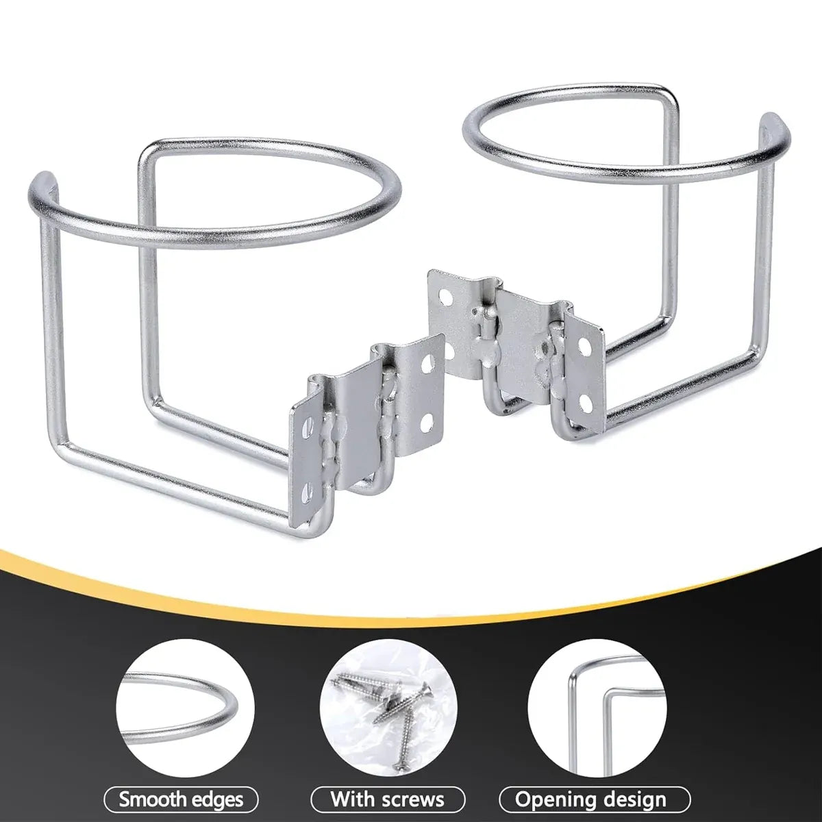 2pcs Cup Stainless Steel Boat Drink Holder Ring Holders Marine Car Truck Yacht