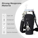 Portable Cup Sleeve Drink Holder Reusable Water Bottle Carrier Travel Bag - Beige