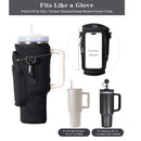 Portable Cup Sleeve Drink Holder Reusable Water Bottle Carrier Travel Bag - Beige