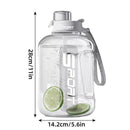 Large Capacity Water Cup Fitness Sports Water Bottle for Gym Outdoor Activities - White