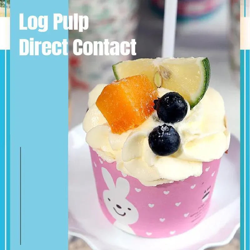 500pcs Colorful Cupcake Muffin Baking Cups Greaseproof Nonstick Paper Liners - Cupcake-500pcs-FTBD