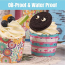 500pcs Colorful Cupcake Muffin Baking Cups Greaseproof Nonstick Paper Liners - Cupcake-500pcs-LSFTN