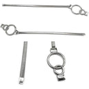 4-Piece Silver Spring Curtain Tieback Set