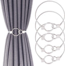 4-Piece Silver Spring Curtain Tieback Set