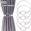 4-Piece Silver Spring Curtain Tieback Set