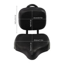 Electric Bicycle Tricycle Seat With Backrest Adjustable Comfortable Bike Seat - Black