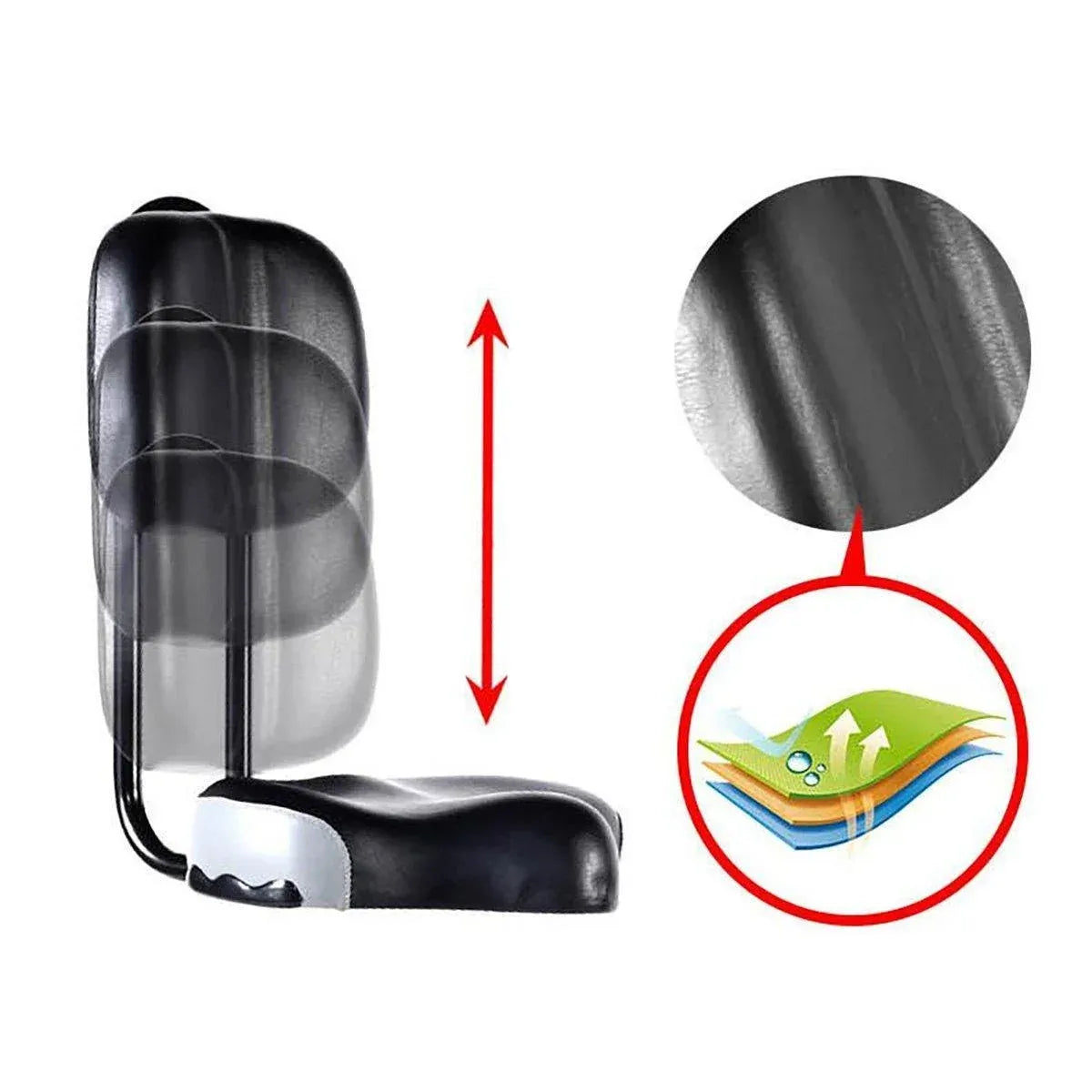 Electric Bicycle Tricycle Seat With Backrest Adjustable Comfortable Bike Seat - Black