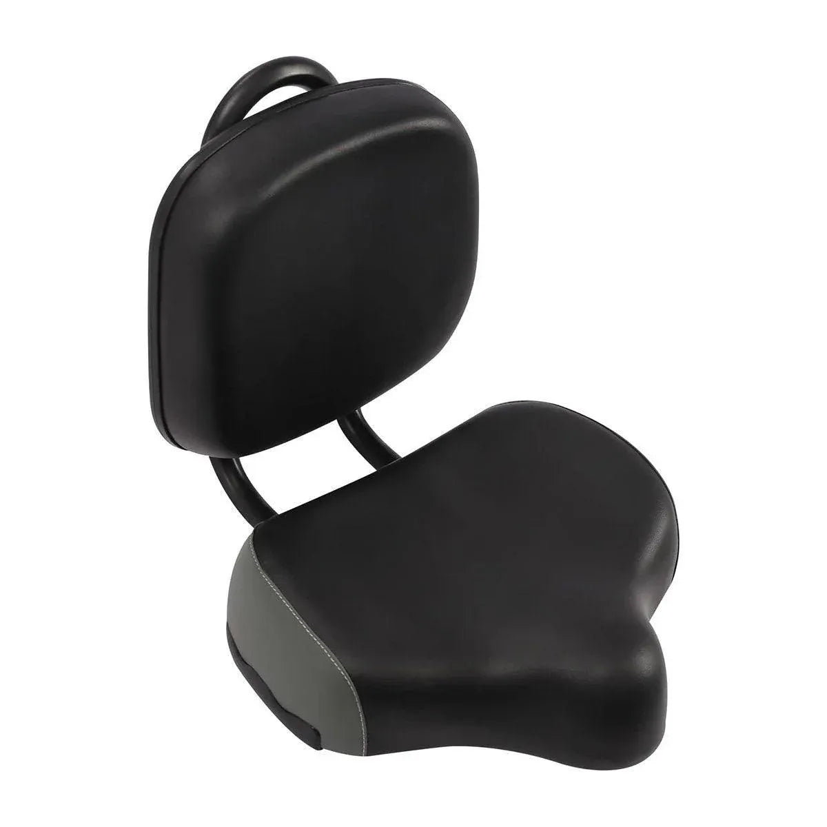 Electric Bicycle Tricycle Seat With Backrest Adjustable Comfortable Bike Seat - Black