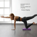 Balance Mat Non Slip Yoga Fitness Mat Flat Support for Home Workout Exercises - Black