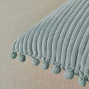 2PCS Corduroy Pillow Cover Luxury Decorative Cushion Case for Sofa Living Room - Grey
