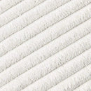 2PCS Corduroy Pillow Cover Luxury Decorative Cushion Case for Sofa Living Room - White
