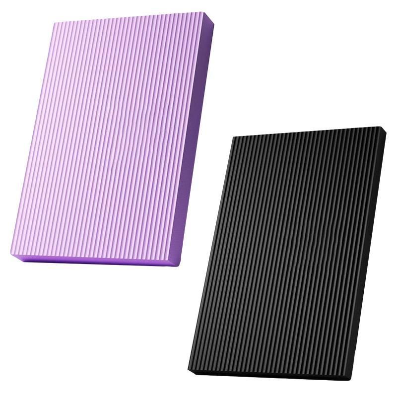 Balance Mat Non Slip Yoga Fitness Mat Flat Support for Home Workout Exercises - Purple