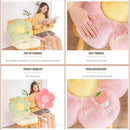 Cute Sunflower Floor Cushion Soft Chair Pad Summer Office Student Seat Pillow - Yellow