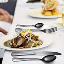 8-Piece Stainless Steel Cutlery Set - 2 Sets of Knife Fork Dinner Spoon Teaspoon - Black